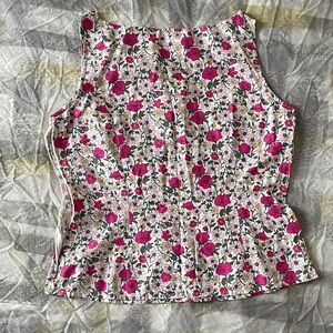 Vibrant Floral Sleeveless Top